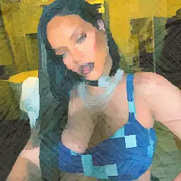 Fenty background painting