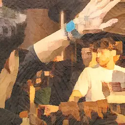 Mido banner painting